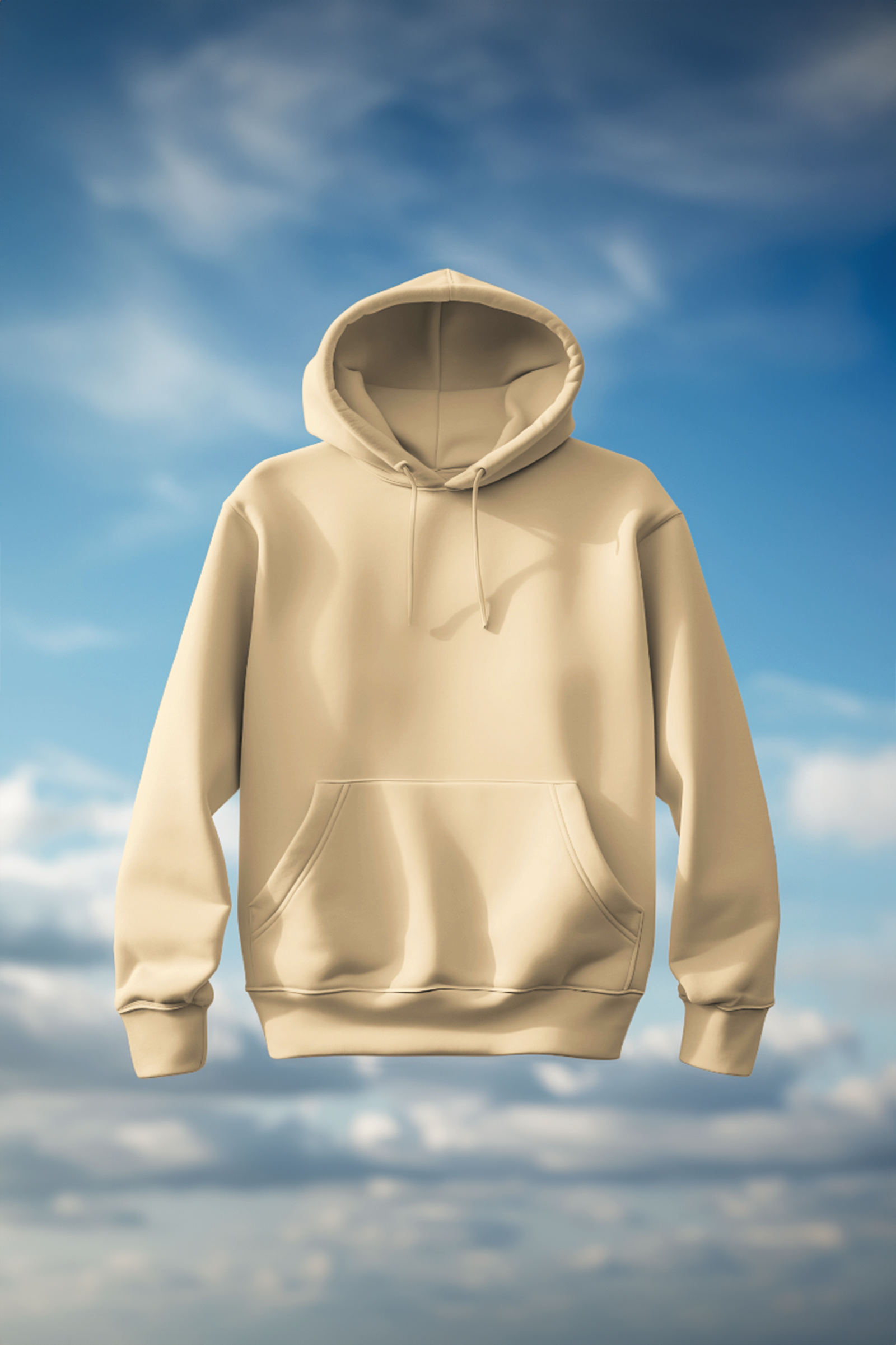 Men's Solid Sandal Hooded Sweatshirt(Sandal)